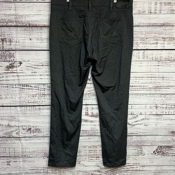 34 Heritage Men’s Pant Charisma Comfort-Rise Classic Fit 40x32 Herringbone Gray - Picture 2 of 13